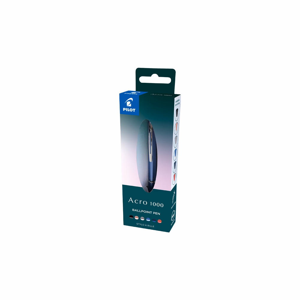 Golyóstoll PILOT Acro 1000 nyomógombos 1,0 mm ezüst