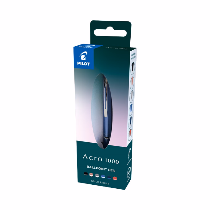 Golyóstoll PILOT Acro 1000 nyomógombos 1,0 mm korall arany