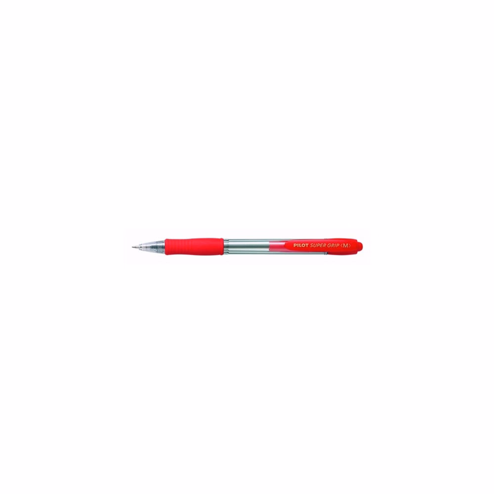Golyóstoll PILOT Super Grip Ball Point Pen Fine nyomógombos piros