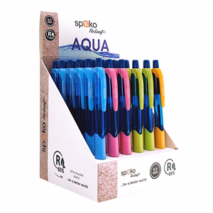 Golyóstoll SPOKO 0116 ReLeaf Aqua vegyes színekben
