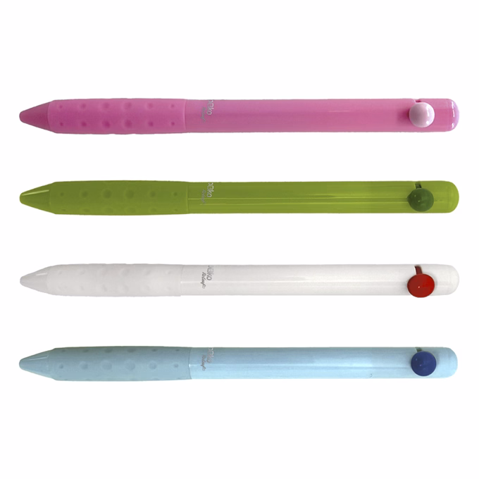 Golyóstoll SPOKO ReLeaf Bubbles nyomógombos 0,5 mm kék írásszín vegyes színben