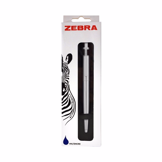 Golyóstoll ZEBRA 901 nyomógombos 0,24 mm ezüst