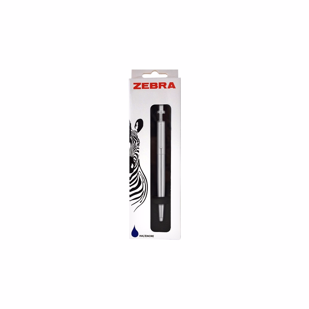 Golyóstoll ZEBRA 901 nyomógombos 0,24 mm ezüst