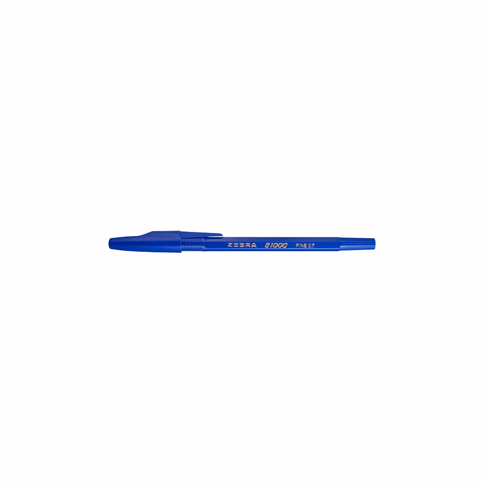 Golyóstoll ZEBRA B1000 eldobható kupakos 0,7 mm kék