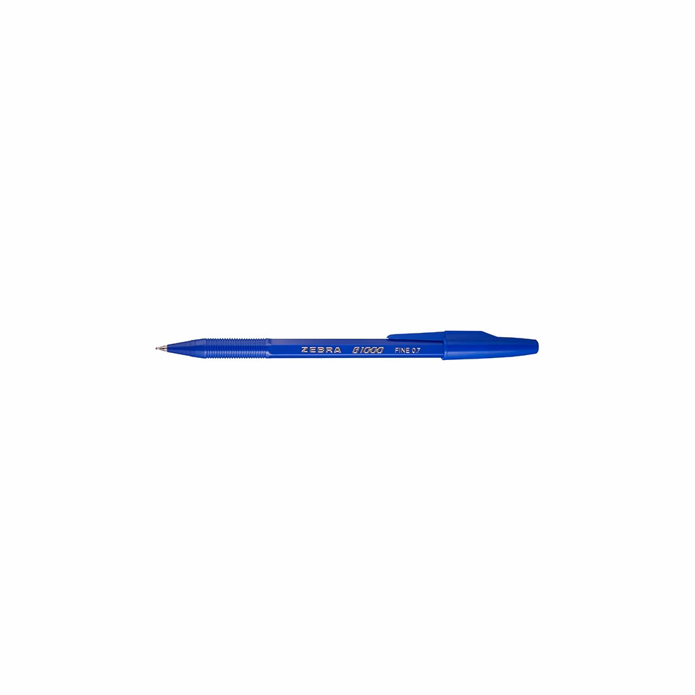 Golyóstoll ZEBRA B1000 eldobható kupakos 0,7 mm kék