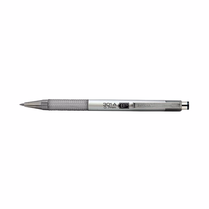 Golyóstoll  ZEBRA F-301A 0,7 mm ezüst