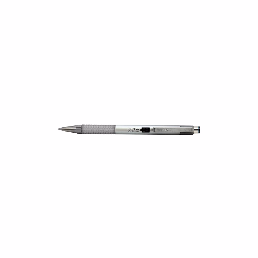 Golyóstoll  ZEBRA F-301A 0,7 mm ezüst