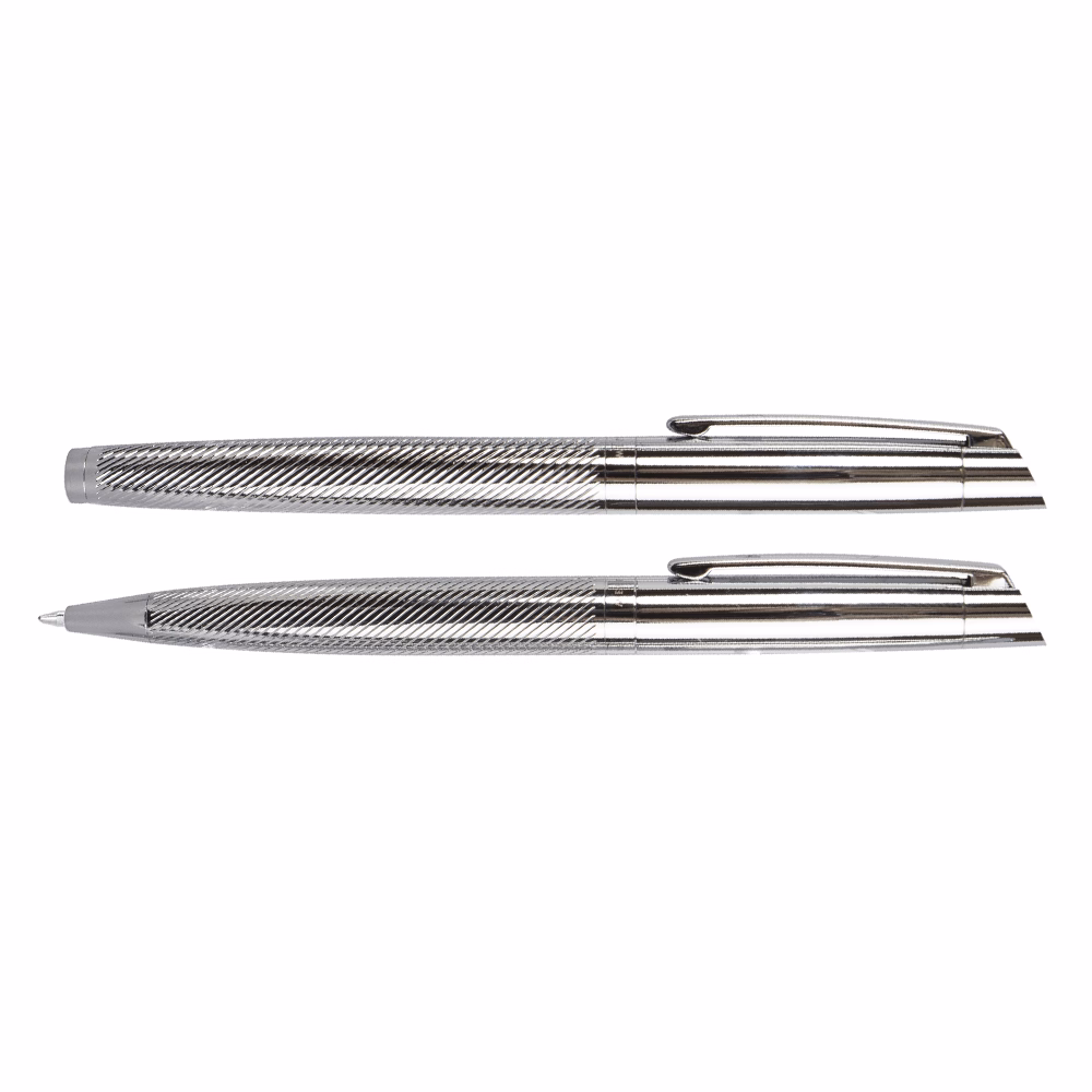 Golyóstoll készlet WELLINGTON Liberty golyóstoll + rollertoll ezüst díszdobozban