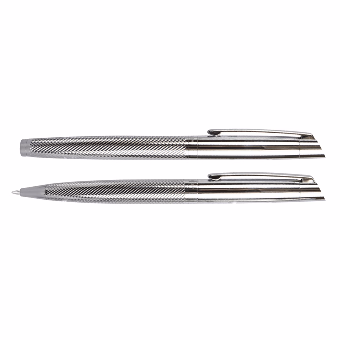 Golyóstoll készlet WELLINGTON Liberty golyóstoll + rollertoll ezüst díszdobozban