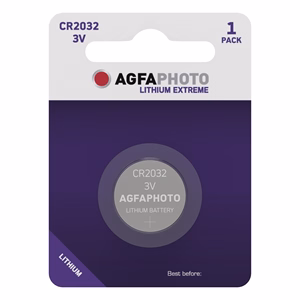 Gombelem AGFAPHOTO Lithium CR2032 1 darabos