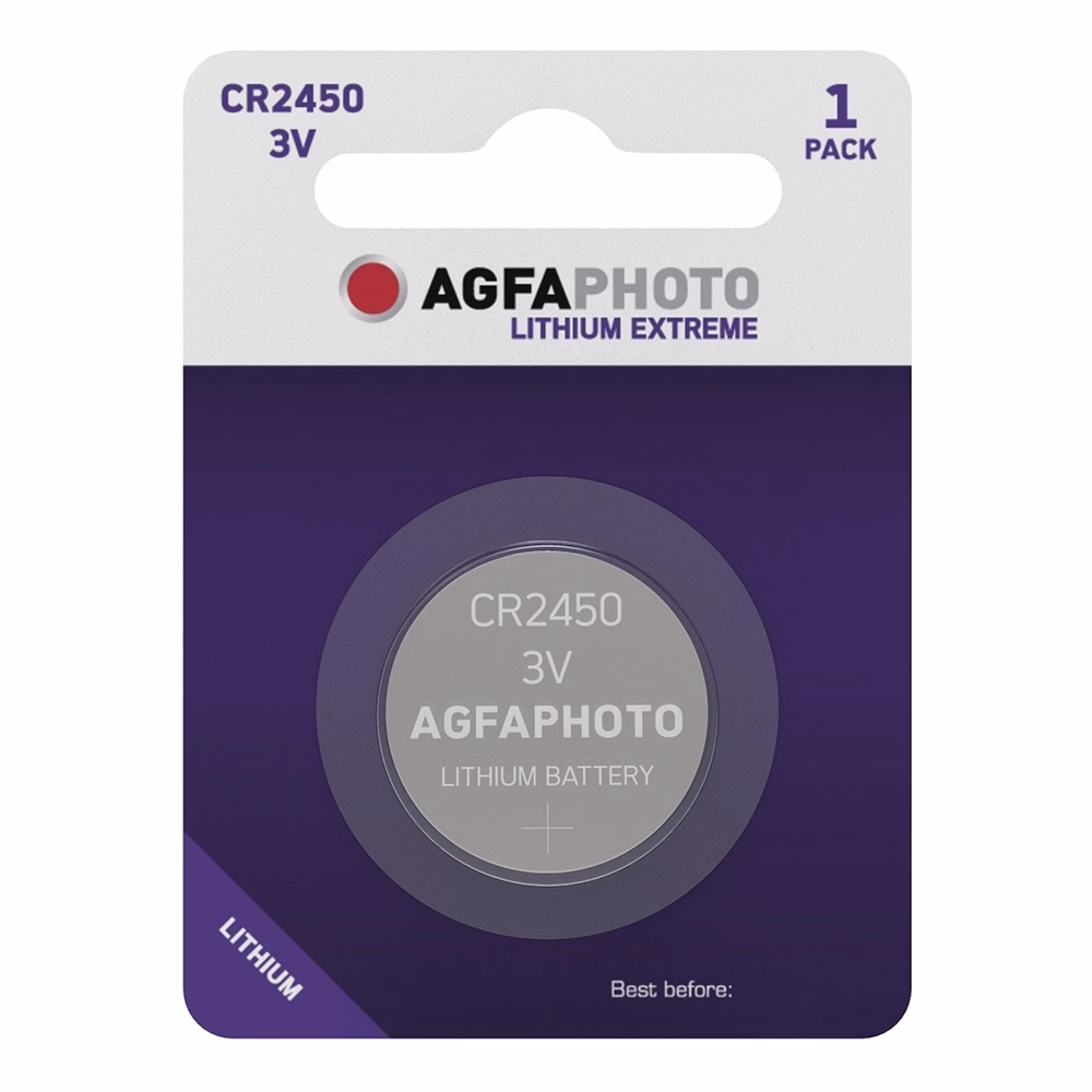 Gombelem AGFAPHOTO Lithium CR2450 1 darabos
