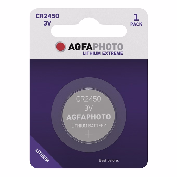 Gombelem AGFAPHOTO Lithium CR2450 1 darabos