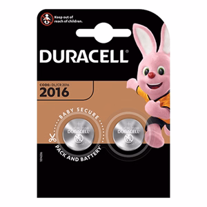 Gombelem DURACELL DL2016/CR2016 2-es