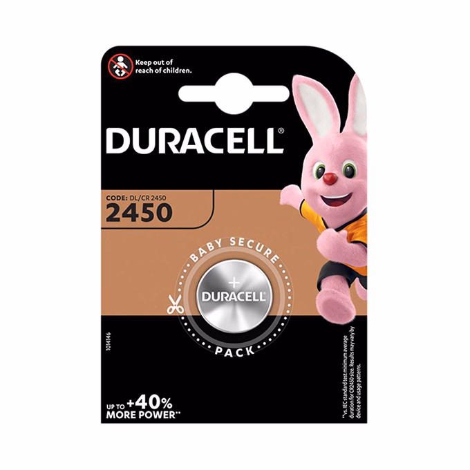 Gombelem DURACELL DL2450 1-es