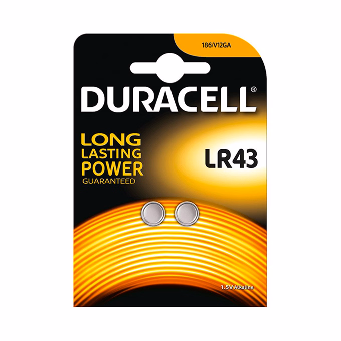 Gombelem DURACELL LR43 2-es