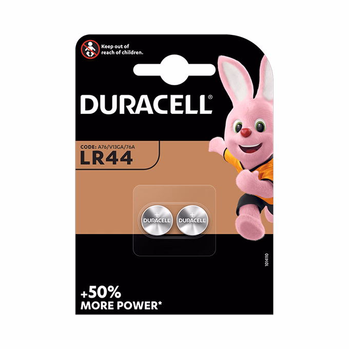 Gombelem DURACELL LR44 1,5V 2-es