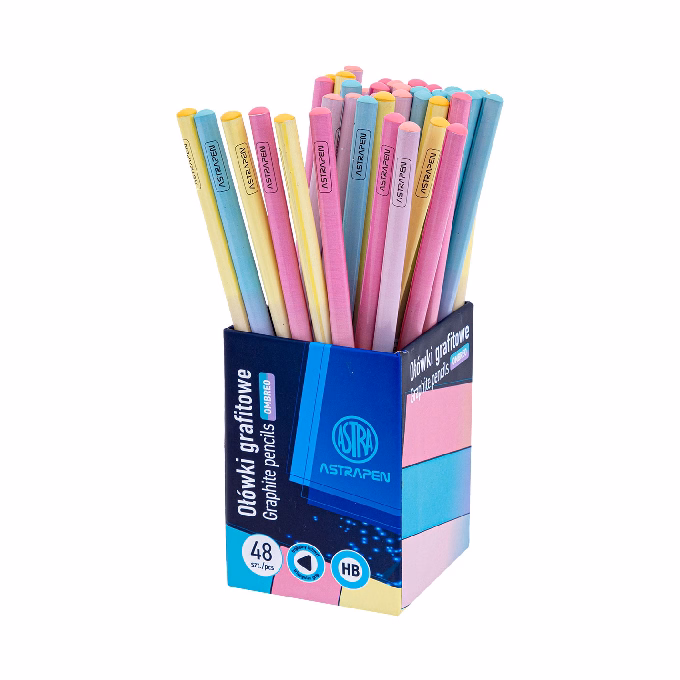 Grafitceruza ASTRA PEN ombre háromszögletű HB 48 darabos