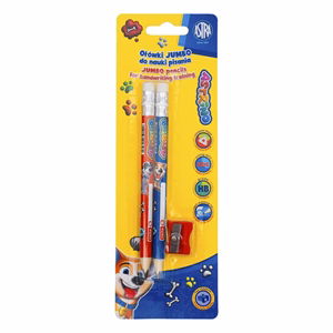 Grafitceruza ASTRA radíros háromszögletű ajándék hegyezővel HB 2+1 db/bliszter