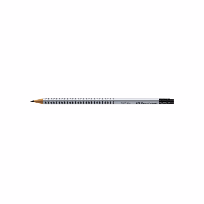 Grafitceruza FABER-CASTELL Grip 2001 B háromszögletű radíros