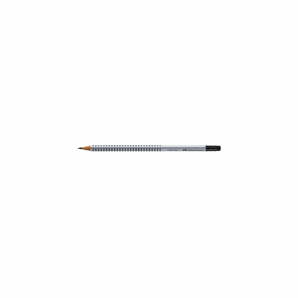 Grafitceruza FABER-CASTELL Grip 2001 B háromszögletű radíros