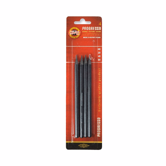 Grafitceruza KOH-I-NOOR 8914 Progresso 4 darabos (6B,4B,2B,HB)