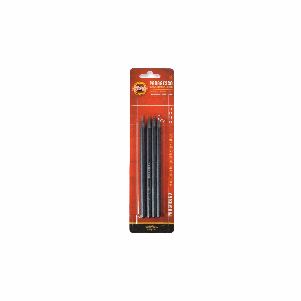Grafitceruza KOH-I-NOOR 8914 Progresso 4 darabos (6B,4B,2B,HB)
