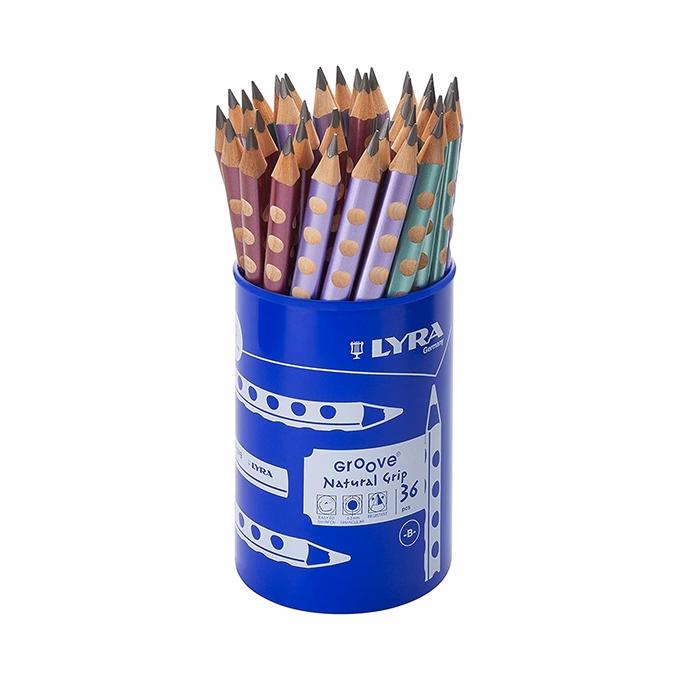 Grafitceruza LYRA Groove jumbo metál B 36 darabos