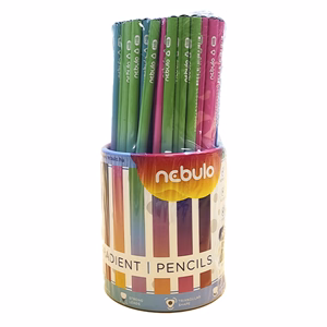Grafitceruza NEBULO HB háromszögletű Gradiens vegyes minták 72 darabos