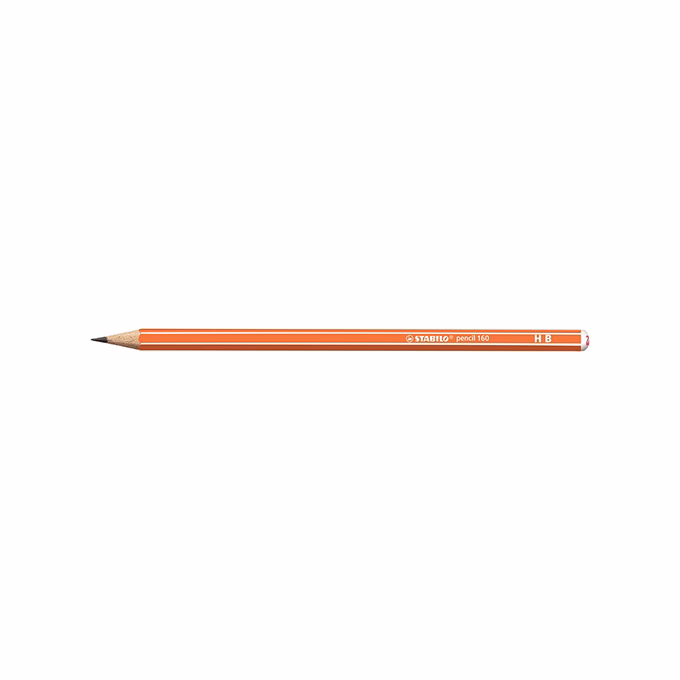 Grafitceruza STABILO Pencil 160 HB hatszögletű narancssárga