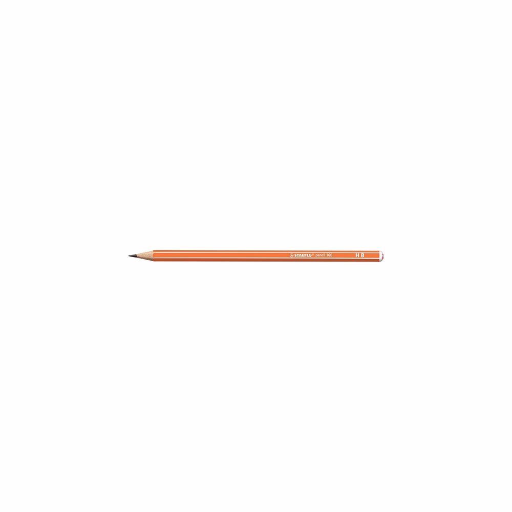 Grafitceruza STABILO Pencil 160 HB hatszögletű narancssárga