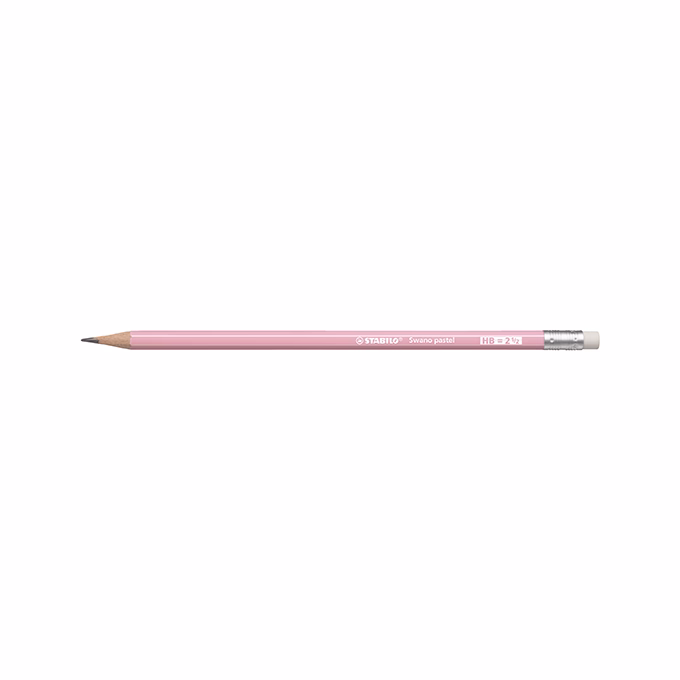 Grafitceruza STABILO Swano Pastel HB hatszögletű radíros pink