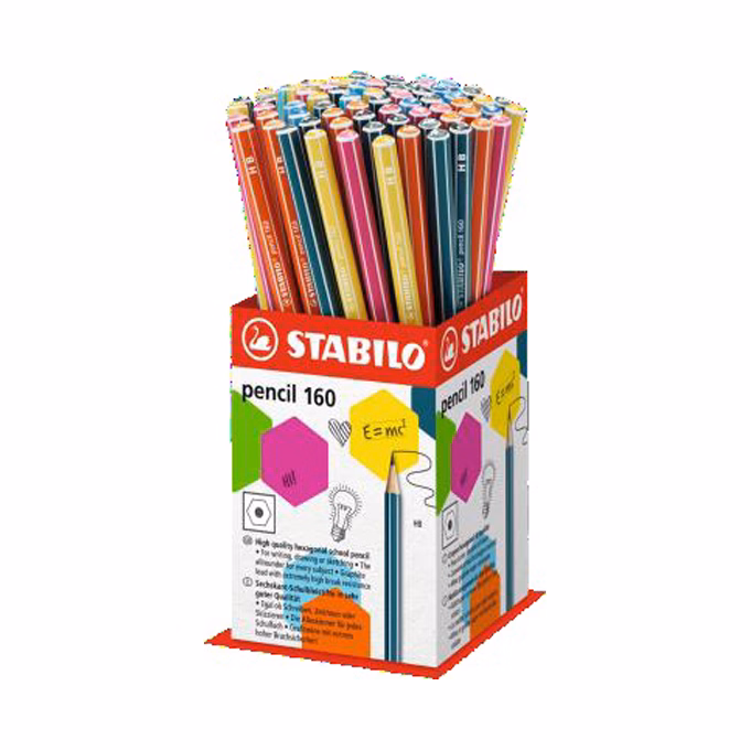 Grafitceruza display STABILO Pencil 160 HB hatszögletű 72 darabos Grafitceruza display STABILO Pencil 160 HB hatszögletű 72 darabos