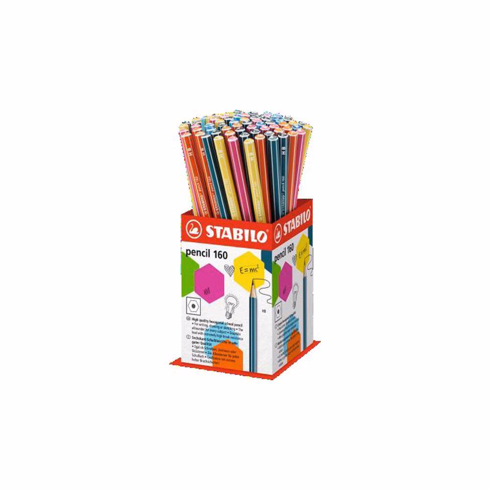 Grafitceruza display STABILO Pencil 160 HB hatszögletű 72 darabos Grafitceruza display STABILO Pencil 160 HB hatszögletű 72 darabos
