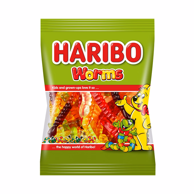 Gumicukor HARIBO Kukacok 100 g