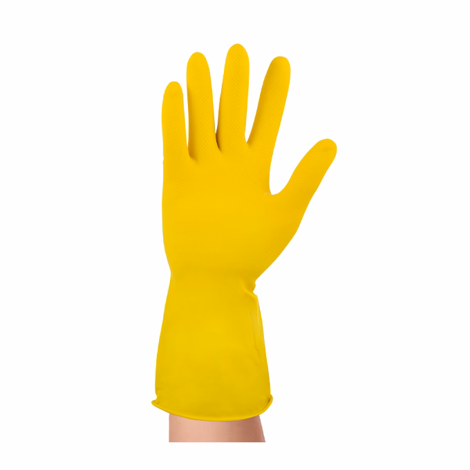 Gumikesztyű BONUS háztartási latex sárga M