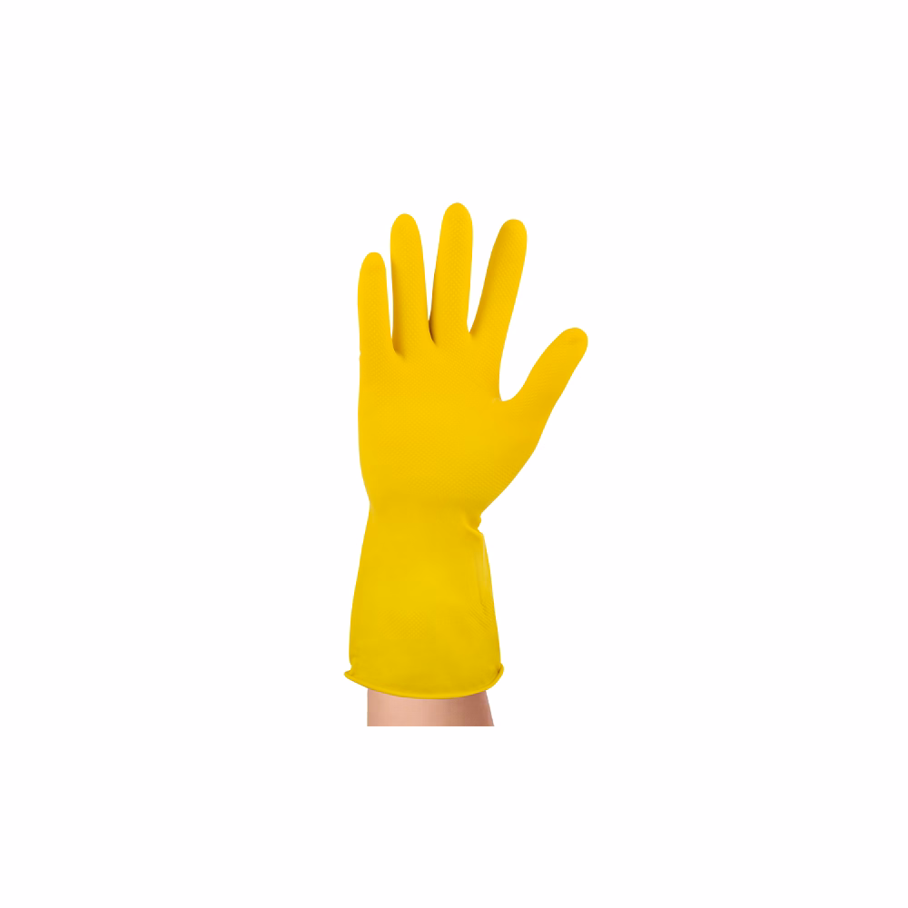 Gumikesztyű BONUS háztartási latex sárga M