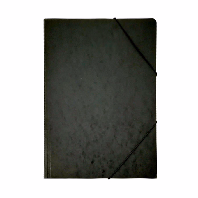 Gumis mappa A/4 prespán fekete 345 g