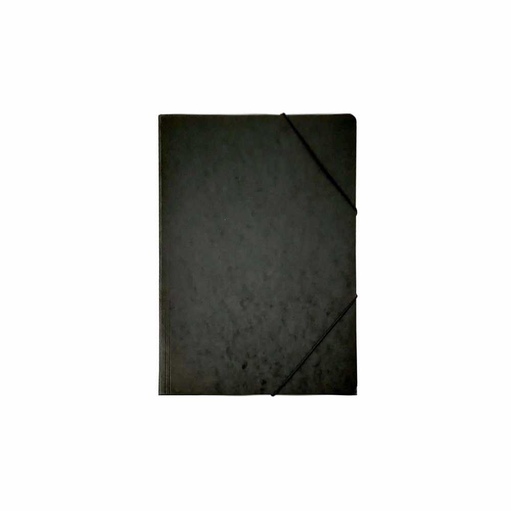 Gumis mappa A/4 prespán fekete 345 g