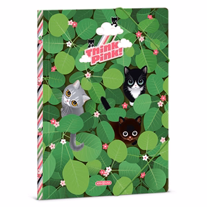 Gumis mappa ARS UNA A/4 Think Pink