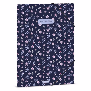Gumis mappa ARS UNA A/4 Navy Bloom