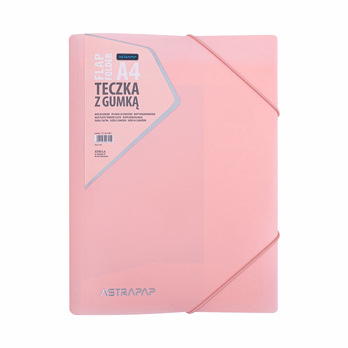 Gumis mappa ASTRA PP pasztelline A/4 vegyes színekben