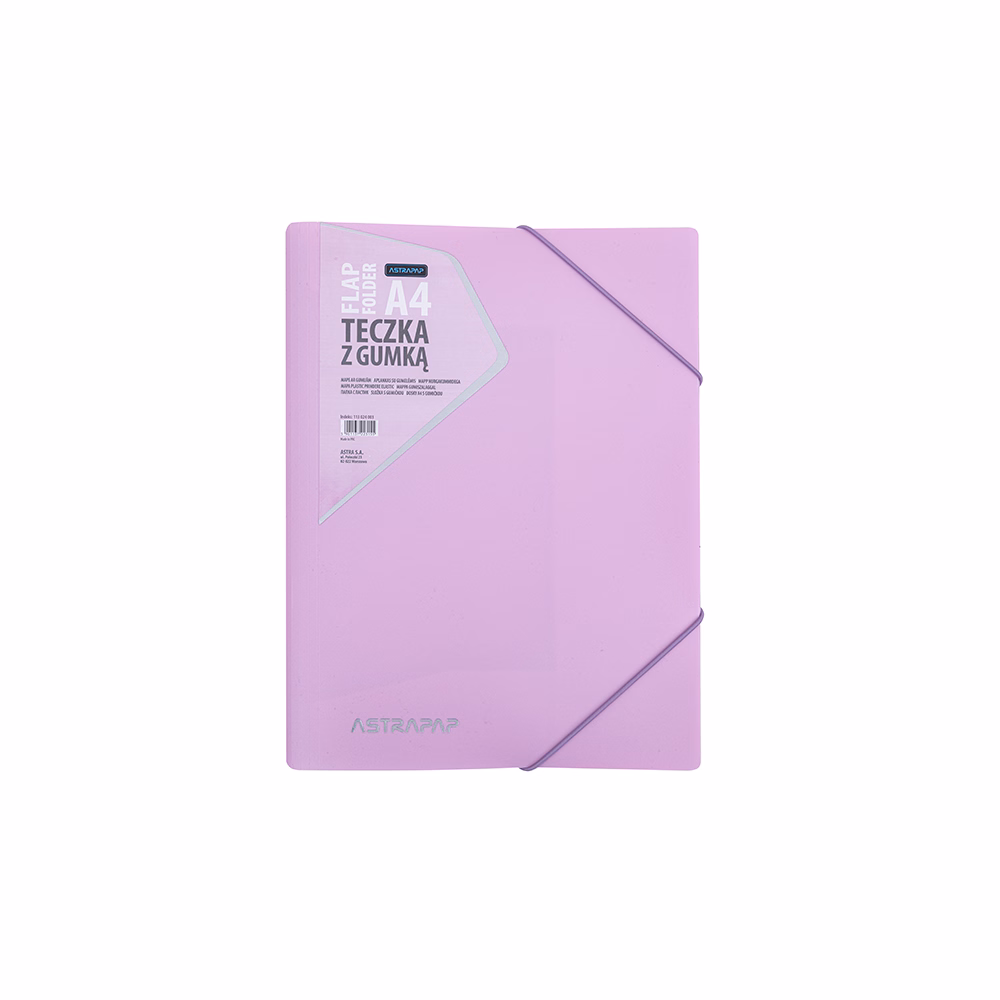 Gumis mappa ASTRA PP pasztelline A/4 vegyes színekben