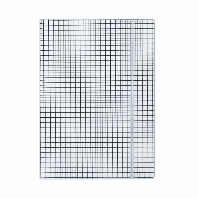 Gumis mappa DONAU A/4 karton kockás fehér