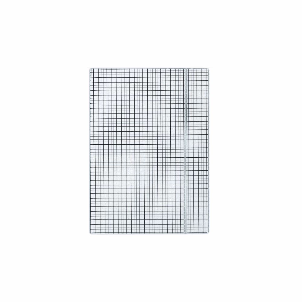 Gumis mappa DONAU A/4 karton kockás fehér
