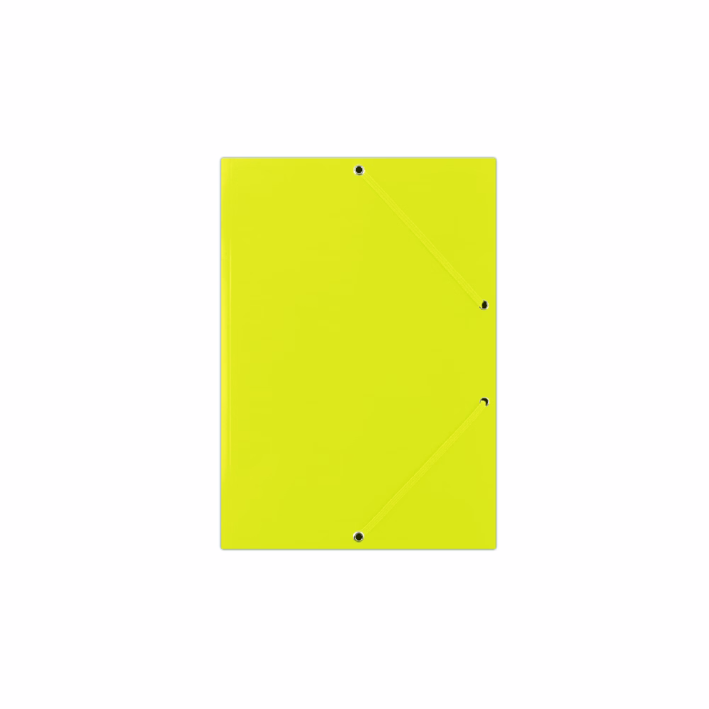 Gumis mappa DONAU A/4 karton sárga