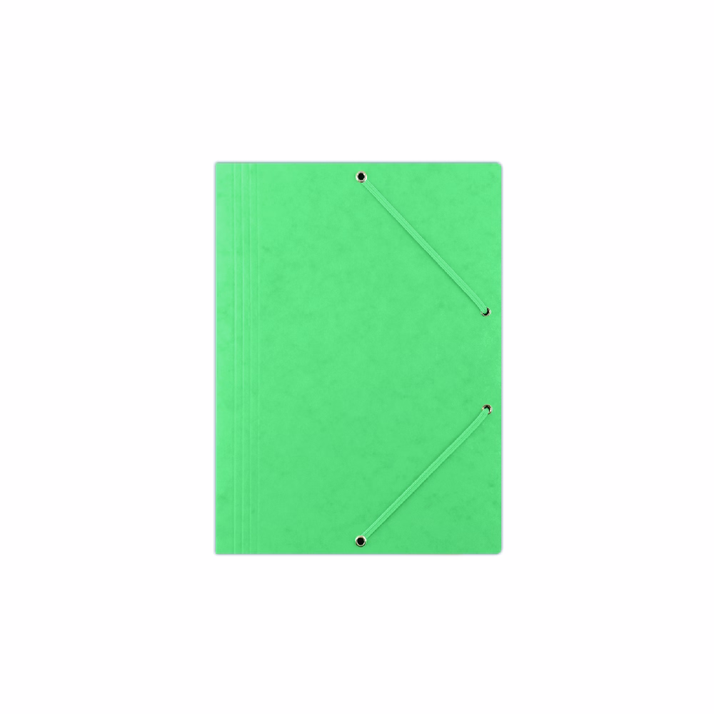 Gumis mappa DONAU A/4 prespán zöld