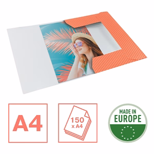 Gumis mappa ESSELTE Colour Breeze A/4 karton korall