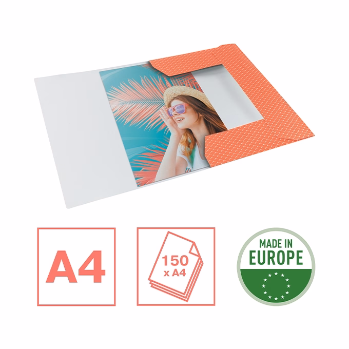Gumis mappa ESSELTE Colour Breeze A/4 karton korall