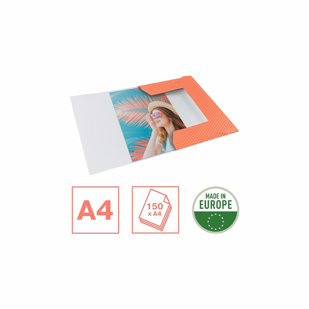 Gumis mappa ESSELTE Colour Breeze A/4 karton korall