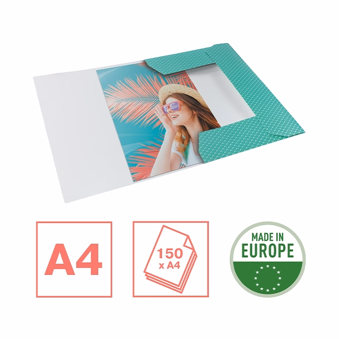 Gumis mappa ESSELTE Colour Breeze A/4 karton zöld